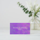 Eleganter Violet Marbling Beruflich Look Visitenkarte (Stehend Vorderseite)