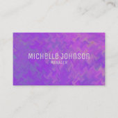 Eleganter Violet Marbling Beruflich Look Visitenkarte (Vorderseite)