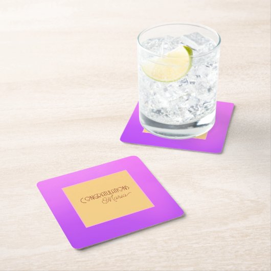 Eleganter Violet Paper Untersetzer (Vor Ort)