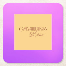 Eleganter Violet Paper Untersetzer