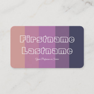 Eleganter violetter Farbpalettenkalligraphie QR-Co Visitenkarte