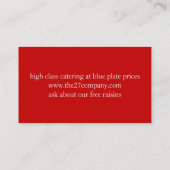 Eleganter Visitenkarte (Rückseite)