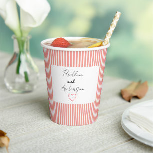 Eleganter Viviid-Hochzeitspapierbecher Pappbecher