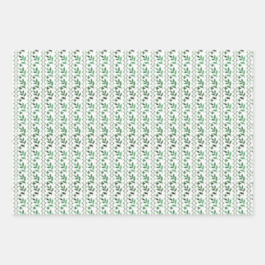 Eleganter Volkstümlicher Urlaub im Grünen Wasser Geschenkpapier Set (Vorderseite 3)