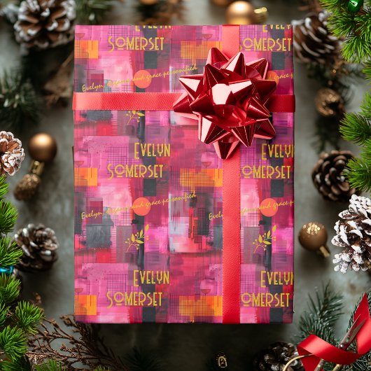 Eleganter, von Sunset Inspiriert, individueller Ge Geschenkpapier