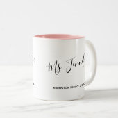 Eleganter vorbereiteter Tanz-Lehrer Zweifarbige Tasse (VorderseiteRechts)