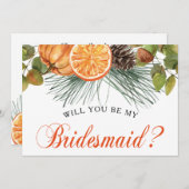 Eleganter Vorschlag für die Rustikale Herbstbrücke Einladung (Vorne/Hinten)