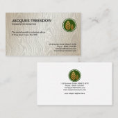 Eleganter vorzüglicher Baum-hölzerner Visitenkarte (Vorne/Hinten)