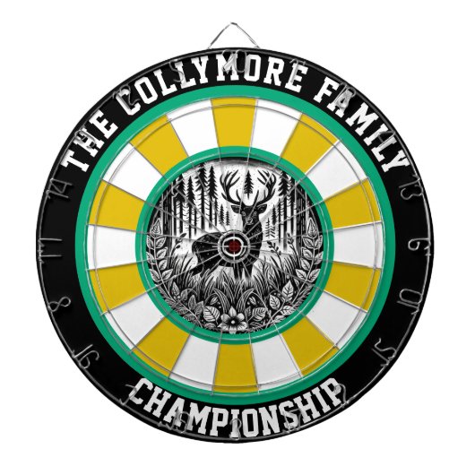 Eleganter Wald Hirsch mit Ziel Dartscheibe (vorne)