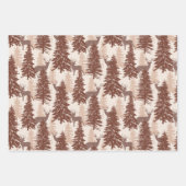 Eleganter Wald und Hirsche Geschenkpapier Set (Vorderseite)