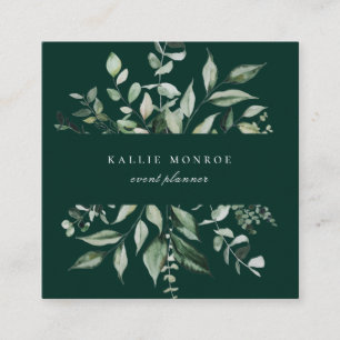 Eleganter Wald-Wald Quadratische Visitenkarte