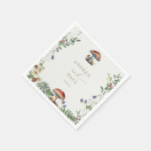 Eleganter Wald | Waldhochzeit Serviette (Ecke)