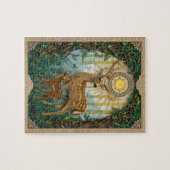 Eleganter Waldhirsch - Paper Quilling Puzzle (Horizontal)