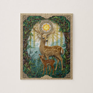 Eleganter Waldhirsch - Paper Quilling Puzzle