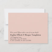 Eleganter Wandel ist eine Ankündigung über die Bew (Rückseite)