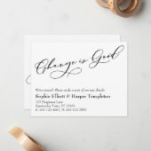 Eleganter Wandel ist eine gute Ankündigung neuer A (Vorderseite/Rückseite Beispiel)