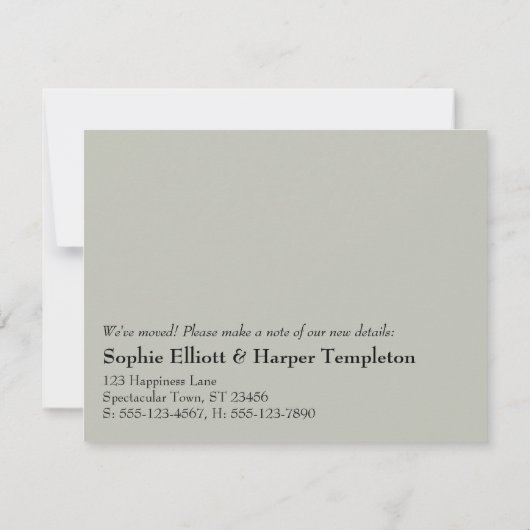 Eleganter Wandel ist eine gute Ankündigung über di (Rückseite)