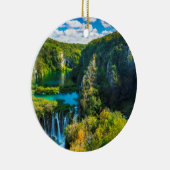 Eleganter Wasserfall landschaftlich, Kroatien Keramikornament (Rechts)