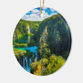 Eleganter Wasserfall landschaftlich, Kroatien Keramikornament (Links)