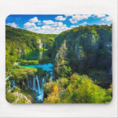 Eleganter Wasserfall landschaftlich, Kroatien Mousepad (Vorne)