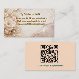 Eleganter Wasserfarbe-Eukalyptus-Grün QR-Code-Hoch Visitenkarte