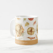 Eleganter Wasserfarben Herbst Türkei Erntedank Kaffeetasse (Vorderseite Links)