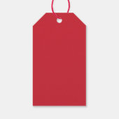 Eleganter Wasserfarben-Weihnachtskranz-Monogramm Geschenkanhänger (Rückseite)