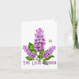 Eleganter Wasserfarbenlila-Zweig