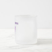 Eleganter Wasserfarbenlila-Zweig Mattglastasse (Mittel)