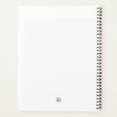 Eleganter Wasserfarbenlila-Zweig Planer (Rückseite)