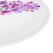 Eleganter Wasserfarbenlila-Zweig Schneidebrett (Ecke)