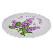 Eleganter Wasserfarbenlila-Zweig Schneidebrett (Ecke)