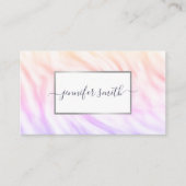 Eleganter Wasserfarbenmarmor mit Frame Chic Hübsch Visitenkarte (Vorderseite)