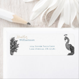 Eleganter Wasserfarbenpfau