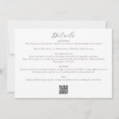 Eleganter Wasserfarbenpfau Einladung (Rückseite)