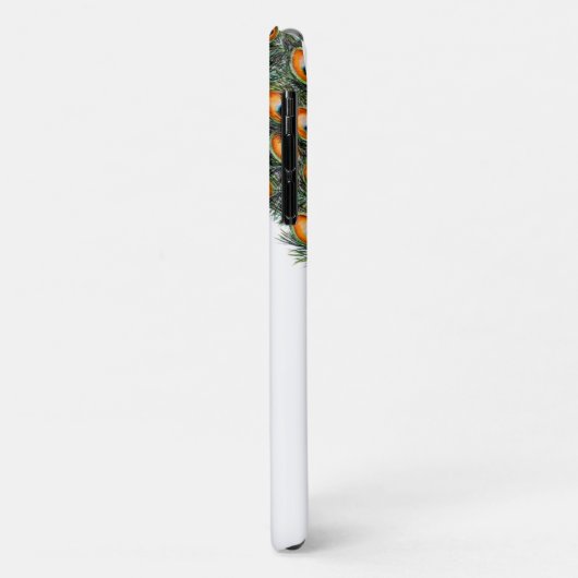 Eleganter Wasserfarbenpfau Personalisiert Case-Mate iPhone Hülle (Hinten/Links)