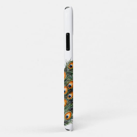 Eleganter Wasserfarbenpfau Personalisiert Case-Mate iPhone Hülle (Hinten/Rechts)