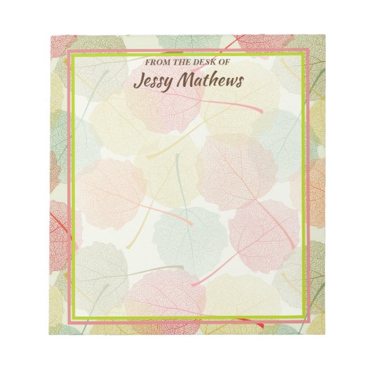 ELEGANTER WASSERFARBSCHUHE BOTANISCHER NATURSCHUTZ NOTIZBLOCK (Vorderseite)