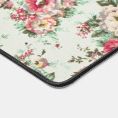 Eleganter Wasserkühler Monogrammierte Blumen Schreibtischunterlage (Ecke)