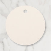 Eleganter Watercolor Autumn lässt eine maßgeschnei Geschenkanhänger (Rückseite)