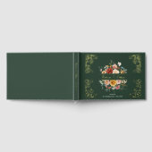 Eleganter Watercolor Blumengarten Hochzeit Gästebuch (Voll)