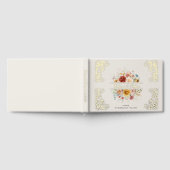 Eleganter Watercolor Blumengarten Hochzeit Gästebuch (Voll)