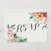 Eleganter Watercolor Floral Baby Polterabend UAWG Einladungspostkarte (Vorne/Hinten)