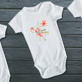Eleganter Watercolor Floral Baby T - Shirt | Neues