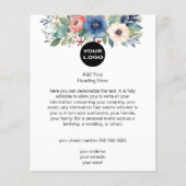 Eleganter Watercolor Floral Business Flyer (Vorne)