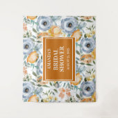 Eleganter Watercolor Hochzeitsstand Foto Wandteppich (Vorderseite)