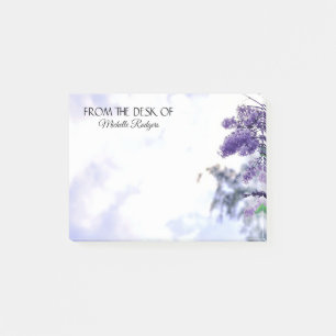 Eleganter Watercolor-lila lila personalisiertes Post-it Klebezettel