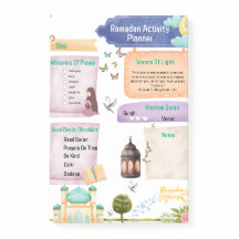 Eleganter Watercolor Ramadan Activity Planner