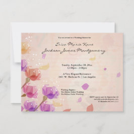 Eleganter Watercolor-Tulpe-Polterabend laden ein Einladung