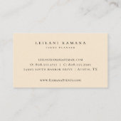 Eleganter Watercolor Visitenkarte (Rückseite)